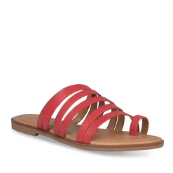 Tongs Entredoigt ROUGE Femme A Enfiler