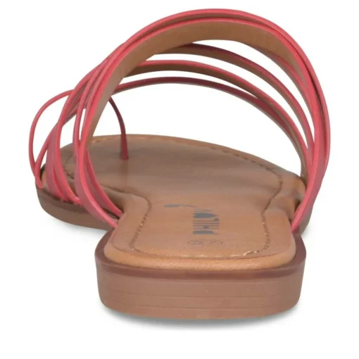 Tongs Entredoigt ROUGE Femme A Enfiler