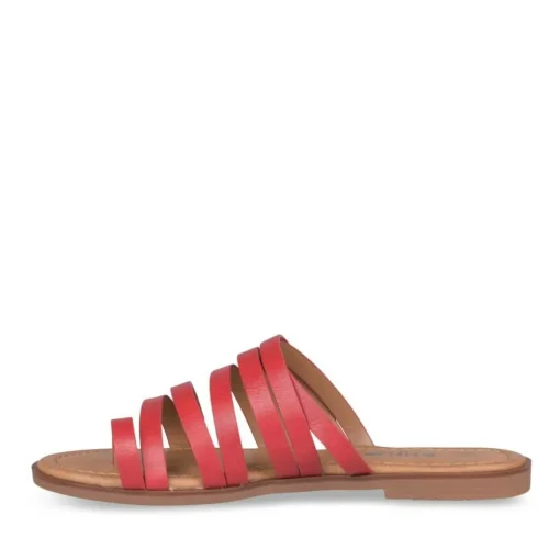 Tongs Entredoigt ROUGE Femme A Enfiler