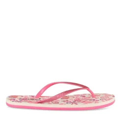Tongs FUSCHIA Femme Motif Uni A Enfiler