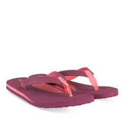 Tongs FUSCHIA Femme Motif Uni A Enfiler