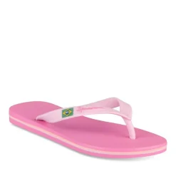 Tongs FUSCHIA Femme Motif Uni A Enfiler