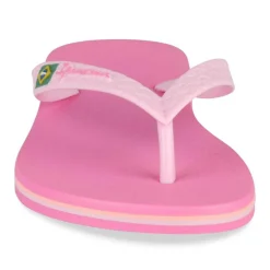 Tongs FUSCHIA Femme Motif Uni A Enfiler