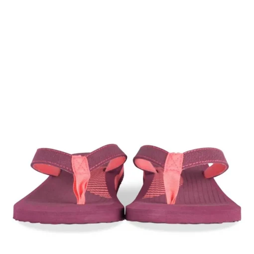 Tongs FUSCHIA Femme Motif Uni A Enfiler