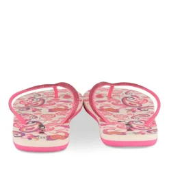Tongs FUSCHIA Femme Motif Uni A Enfiler