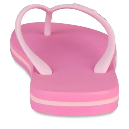 Tongs FUSCHIA Femme Motif Uni A Enfiler