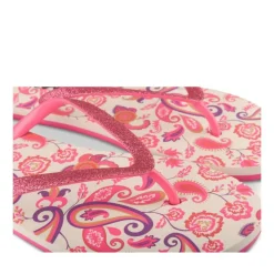 Tongs FUSCHIA Femme Motif Uni A Enfiler