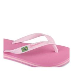 Tongs FUSCHIA Femme Motif Uni A Enfiler