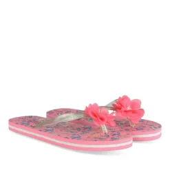 Tongs FUSCHIA Fille Motif Animal A Enfiler