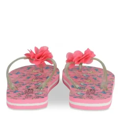 Tongs FUSCHIA Fille Motif Animal A Enfiler