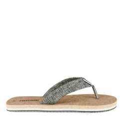 Tongs GRIS Homme Motif Uni A Enfiler