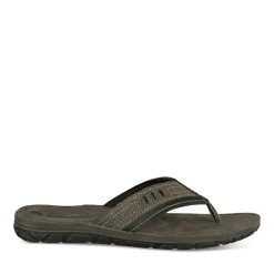 Tongs GRIS Homme Motif Uni A Enfiler