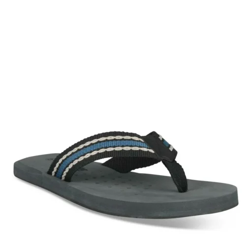 Tongs GRIS Homme Motif Uni A Enfiler
