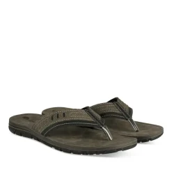 Tongs GRIS Homme Motif Uni A Enfiler