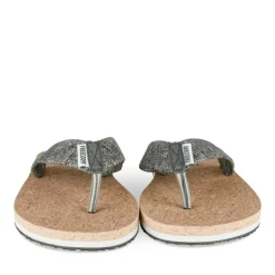 Tongs GRIS Homme Motif Uni A Enfiler