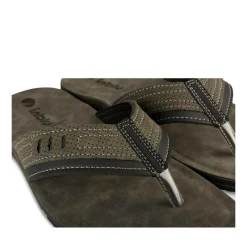 Tongs GRIS Homme Motif Uni A Enfiler