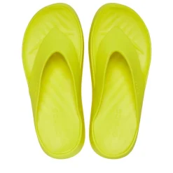 Tongs JAUNE Femme Motif Uni A Enfiler
