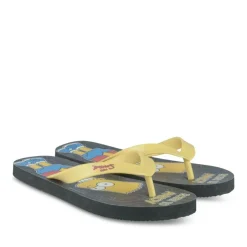 Tongs JAUNE Garçon Motif Uni A Enfiler