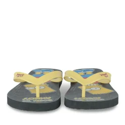 Tongs JAUNE Garçon Motif Uni A Enfiler