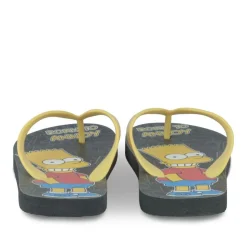 Tongs JAUNE Garçon Motif Uni A Enfiler