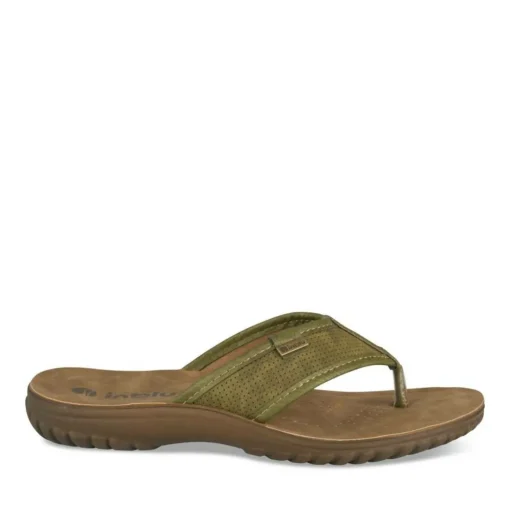 Tongs KAKI Homme Motif Uni A Enfiler