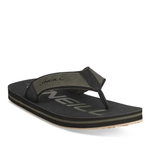 Tongs KAKI Homme Motif Uni A Enfiler