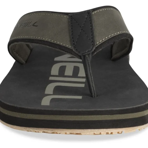 Tongs KAKI Homme Motif Uni A Enfiler