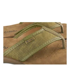 Tongs KAKI Homme Motif Uni A Enfiler