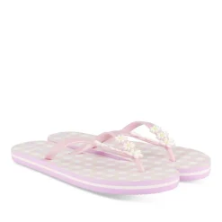 Tongs LILAS Femme Motif Uni A Enfiler