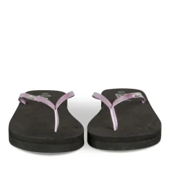 Tongs LILAS Femme Motif Uni A Enfiler