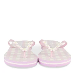 Tongs LILAS Femme Motif Uni A Enfiler
