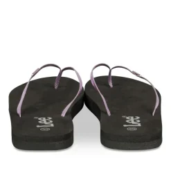 Tongs LILAS Femme Motif Uni A Enfiler