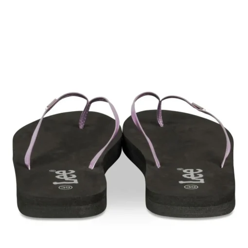 Tongs LILAS Femme Motif Uni A Enfiler