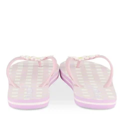 Tongs LILAS Femme Motif Uni A Enfiler