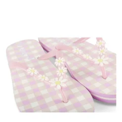 Tongs LILAS Femme Motif Uni A Enfiler
