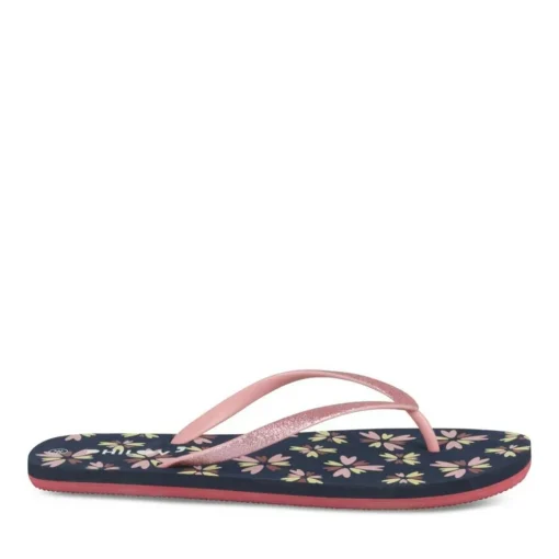 Tongs MARINE Femme Motif Uni A Enfiler