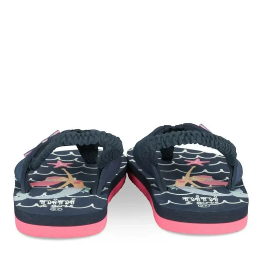 Tongs MARINE Fille Motif Uni A Enfiler