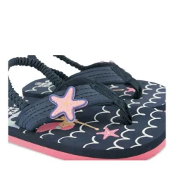 Tongs MARINE Fille Motif Uni A Enfiler