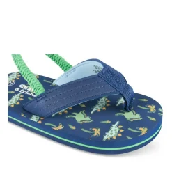 Tongs MARINE Garçon Motif Dinosaure A Enfiler