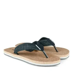 Tongs MARINE Homme Motif Uni A Enfiler