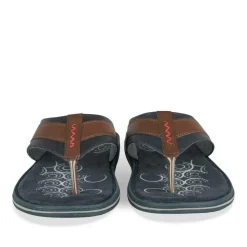 Tongs MARINE Homme Motif Uni A Enfiler