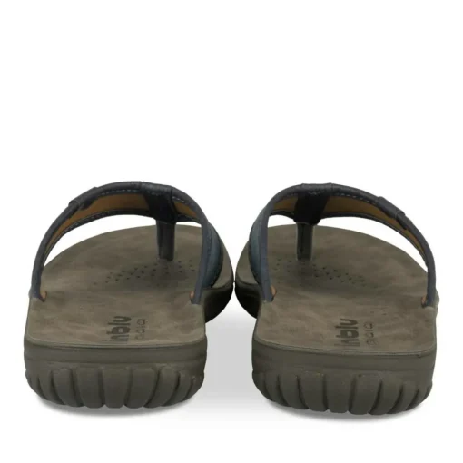 Tongs MARINE Homme Motif Uni A Enfiler