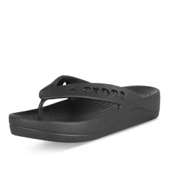 Tongs NOIR CROCS Baya Plateform Flip