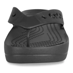Tongs NOIR CROCS Baya Plateform Flip
