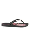 Tongs NOIR Femme Motif Uni A Enfiler