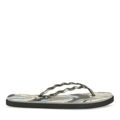 Tongs NOIR Femme Motif Uni A Enfiler