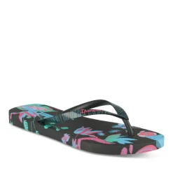 Tongs NOIR Femme Motif Uni A Enfiler