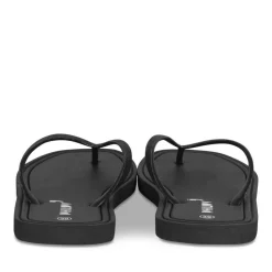 Tongs NOIR Femme Motif Uni A Enfiler