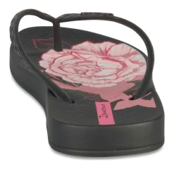 Tongs NOIR Femme Motif Uni A Enfiler
