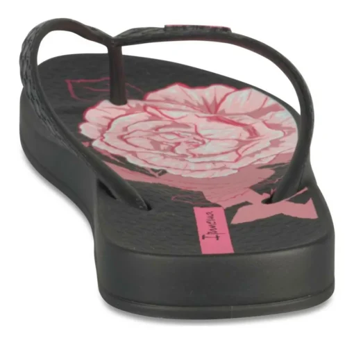 Tongs NOIR Femme Motif Uni A Enfiler